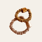 Silk Scrunchies Beige Duo Pack