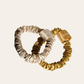 Silk Scrunchies Beige Duo Pack