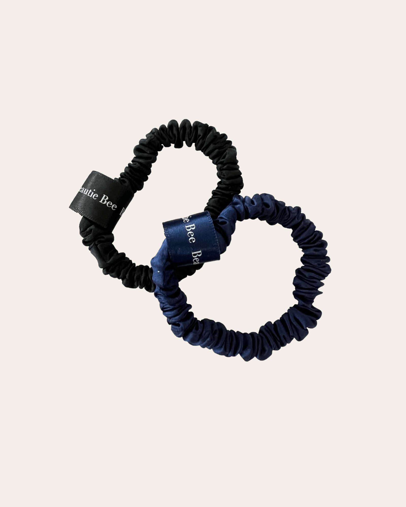 Silk scrunchies Dark duo pack