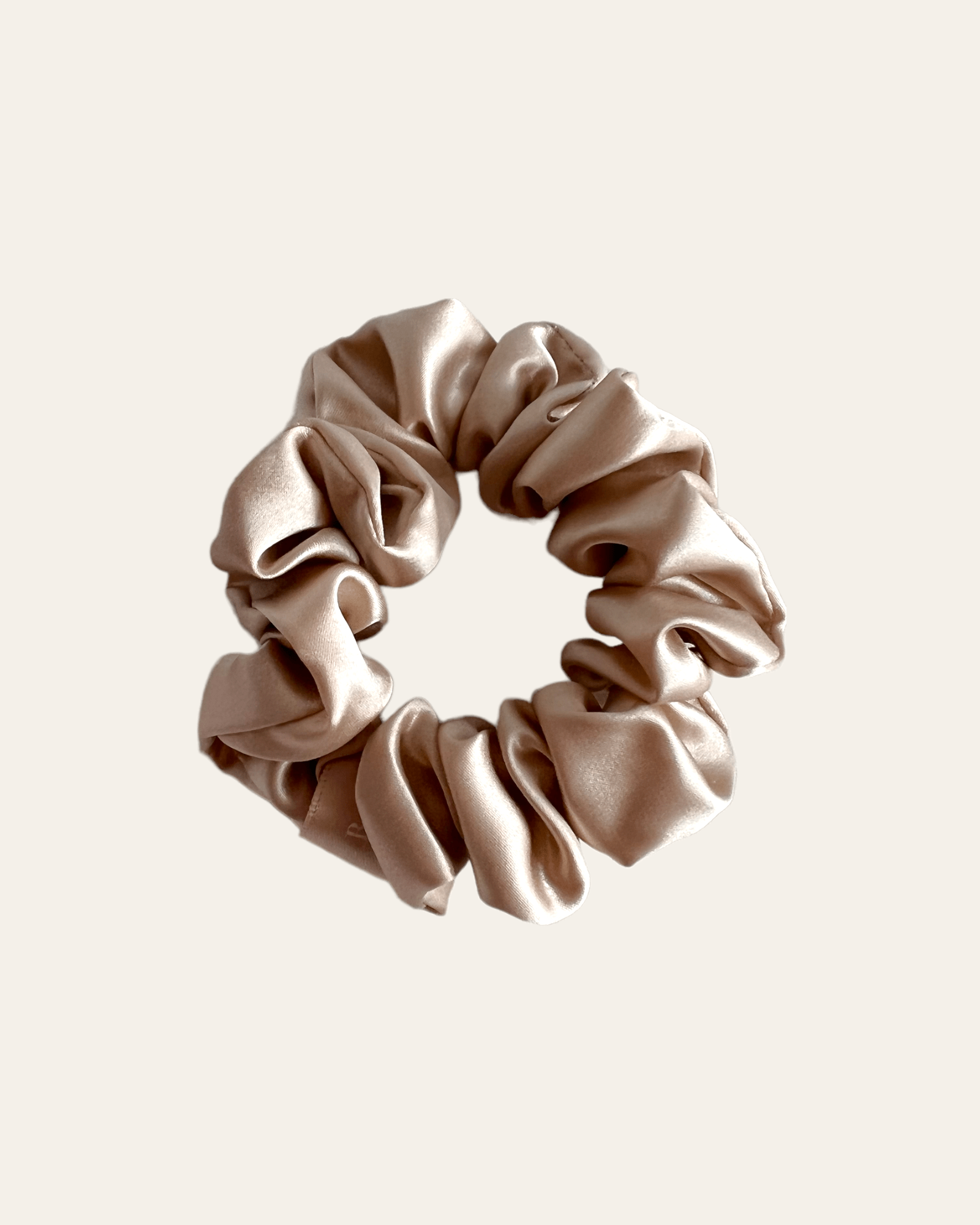 Silk Scrunchie Large - Beige