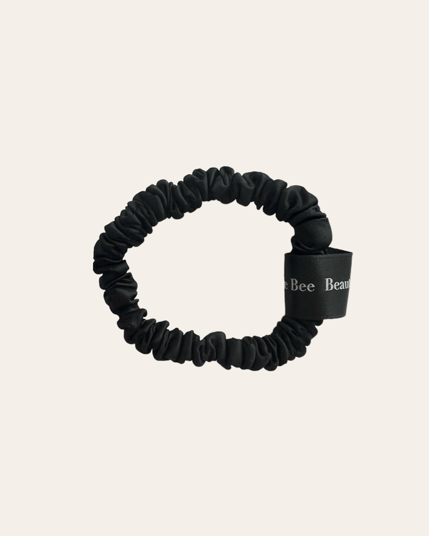 Silk Scrunchie Classic -Dark Black