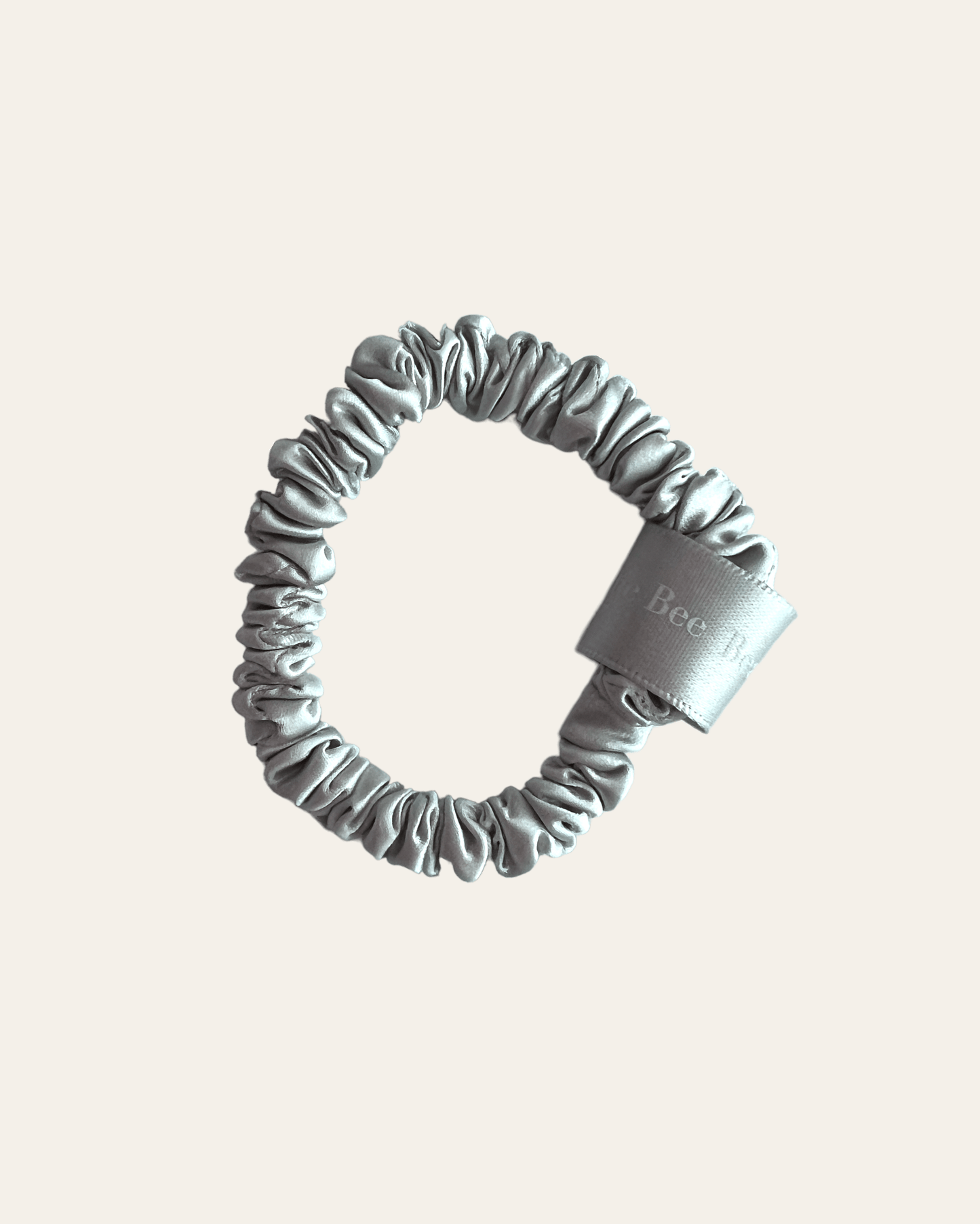 Silk Scrunchie Classic - Silver