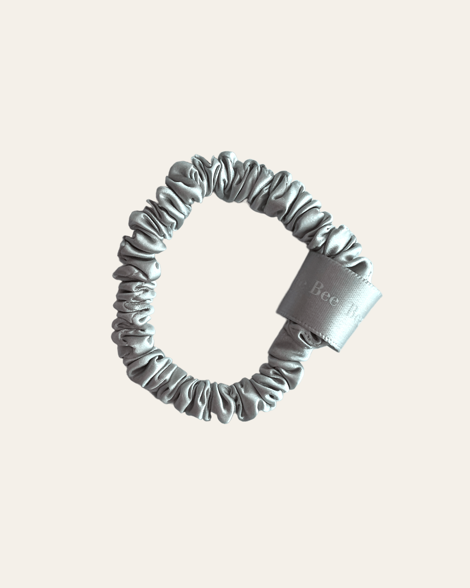 Silk Scrunchie Classic - Silver