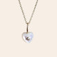 Necklace - Little Heart with moissanite