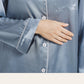 Luxury silk pyjamas - Artic Blue size M