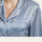 Luxury silk pyjamas - Artic Blue size L