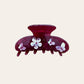 Flower Bomb clip - Burgundy