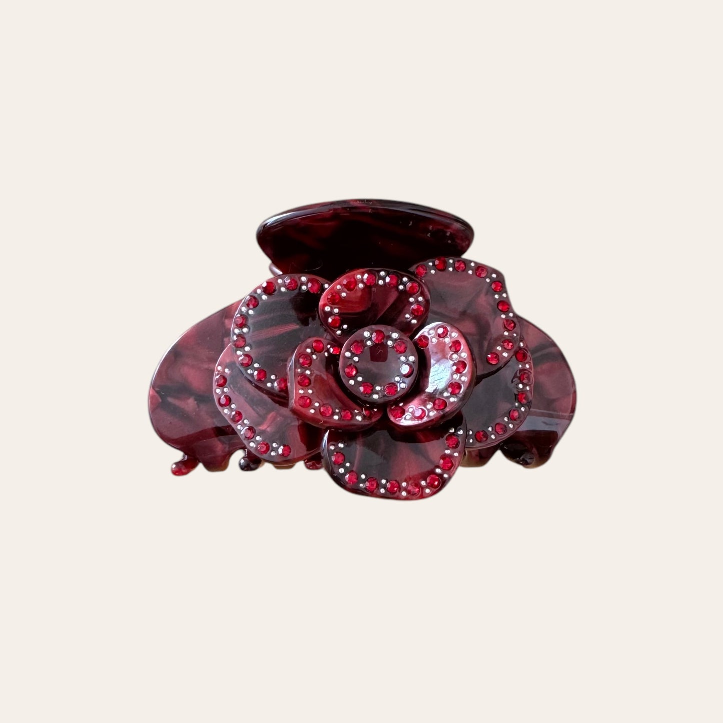 Flower Bomb clip - Burgundy