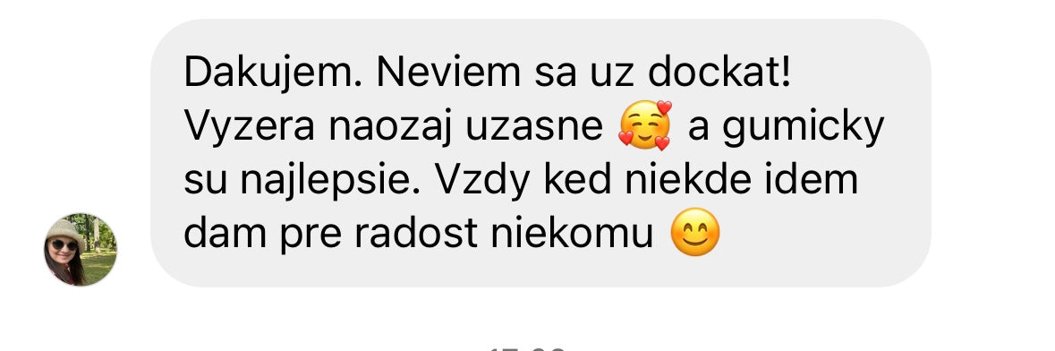Hodvábna gumička Medium - Tmavo hnedá