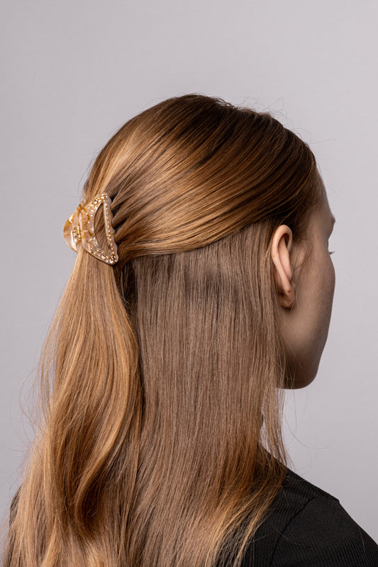Hair clip - Bisou Glam beige
