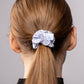 Silk Scrunchie medium - Stripes x Blue