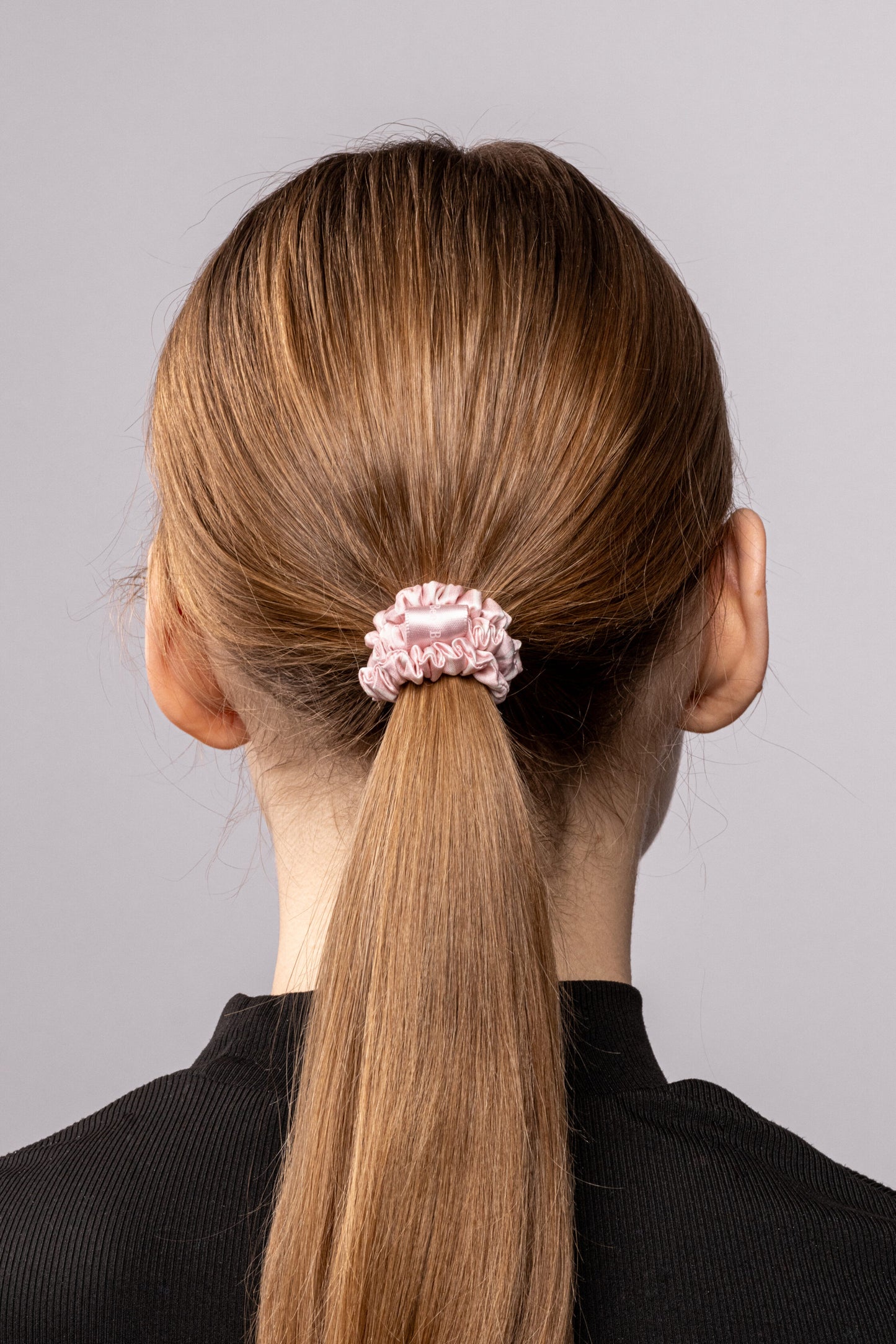 Classic Silk Scrunchie - Stripes x Pink