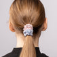 Silk scrunchie classic - Stripes x Blue