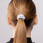 Silk scrunchie classic - Stripes x Blue