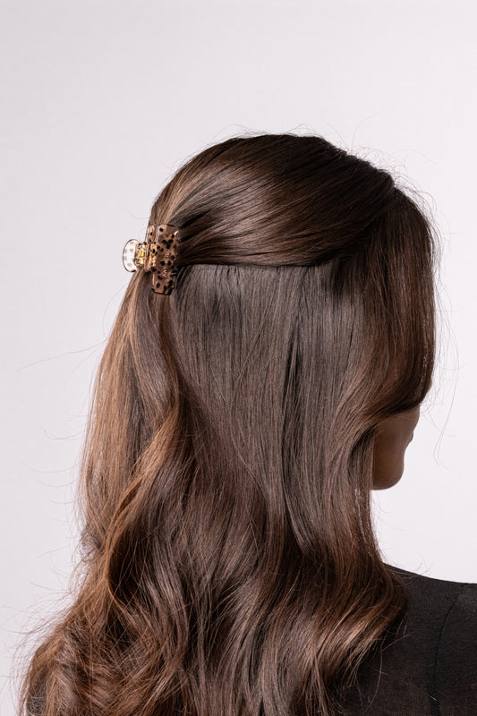 Hair clip Elise - leopard Beige