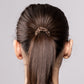 Silk scrunchie classic - Stripes x Chocolate