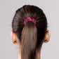 Silk Scrunchie Classic - Stripes x Burgundy