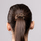 Silk scrunchie medium - Stripes x Chocolate