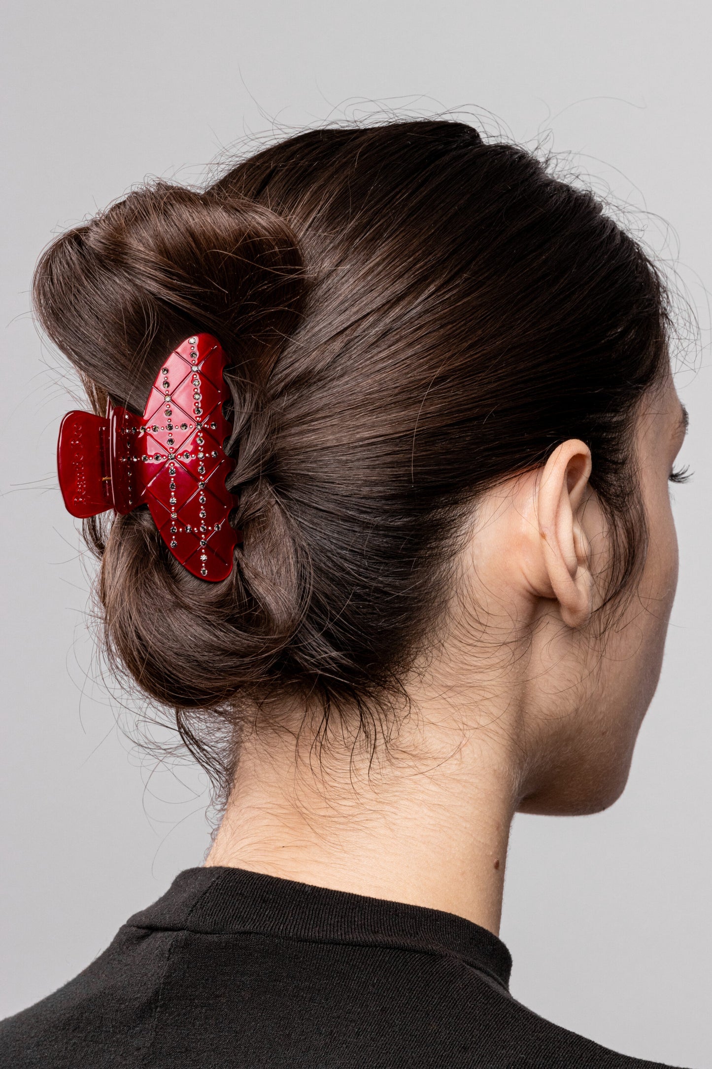 Posh Hair Clip - Burgundy