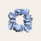 Silk Scrunchie Large - Stripes x Blue