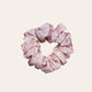 Silk scrunchie Large - stripes x pink