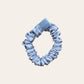 Silk Scrunchie medium - Stripes x Blue