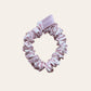 Silk Scrunchie medium - Stripes x Pink