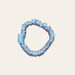 Silk scrunchie classic - Stripes x Blue