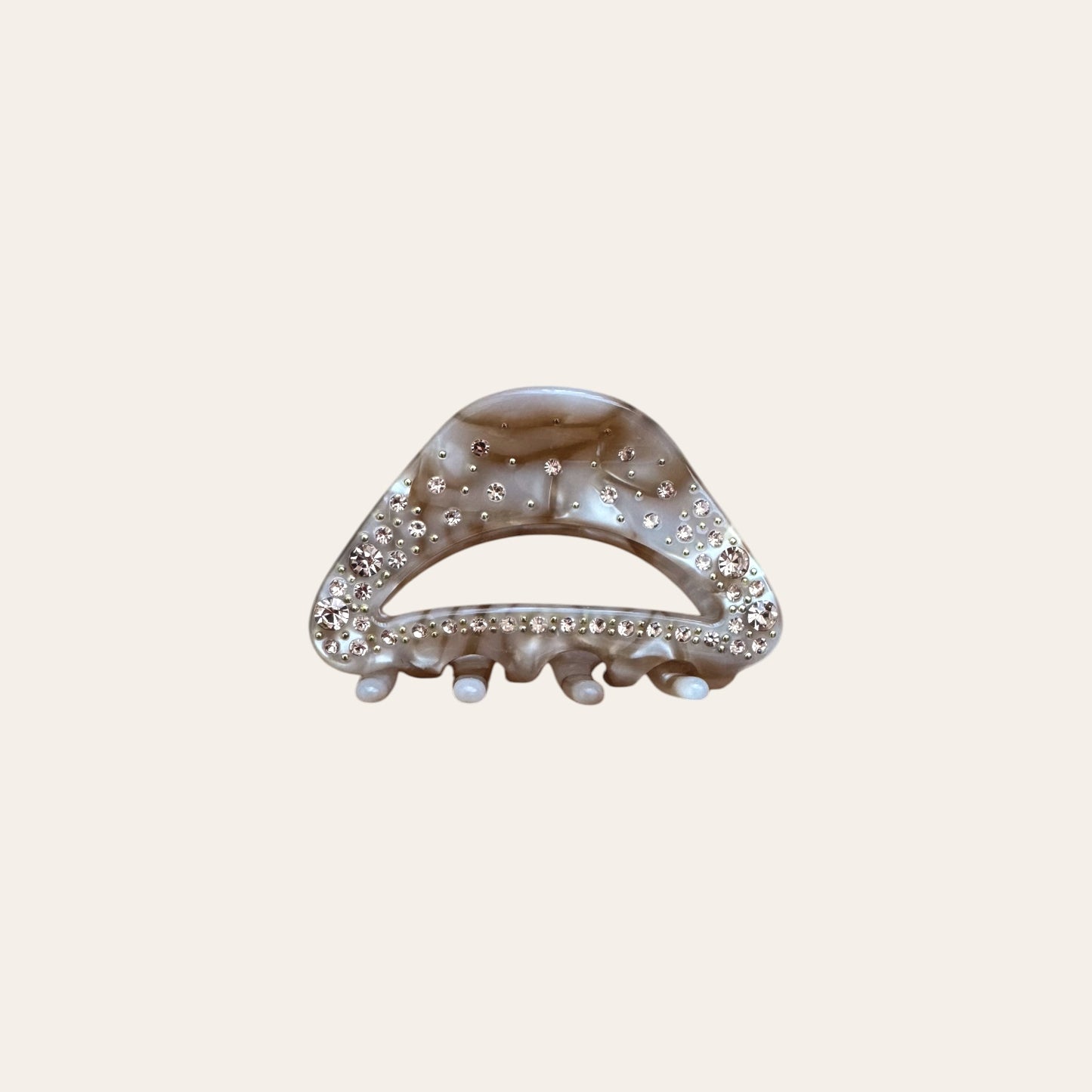 Hair clip - Bisou Glam beige