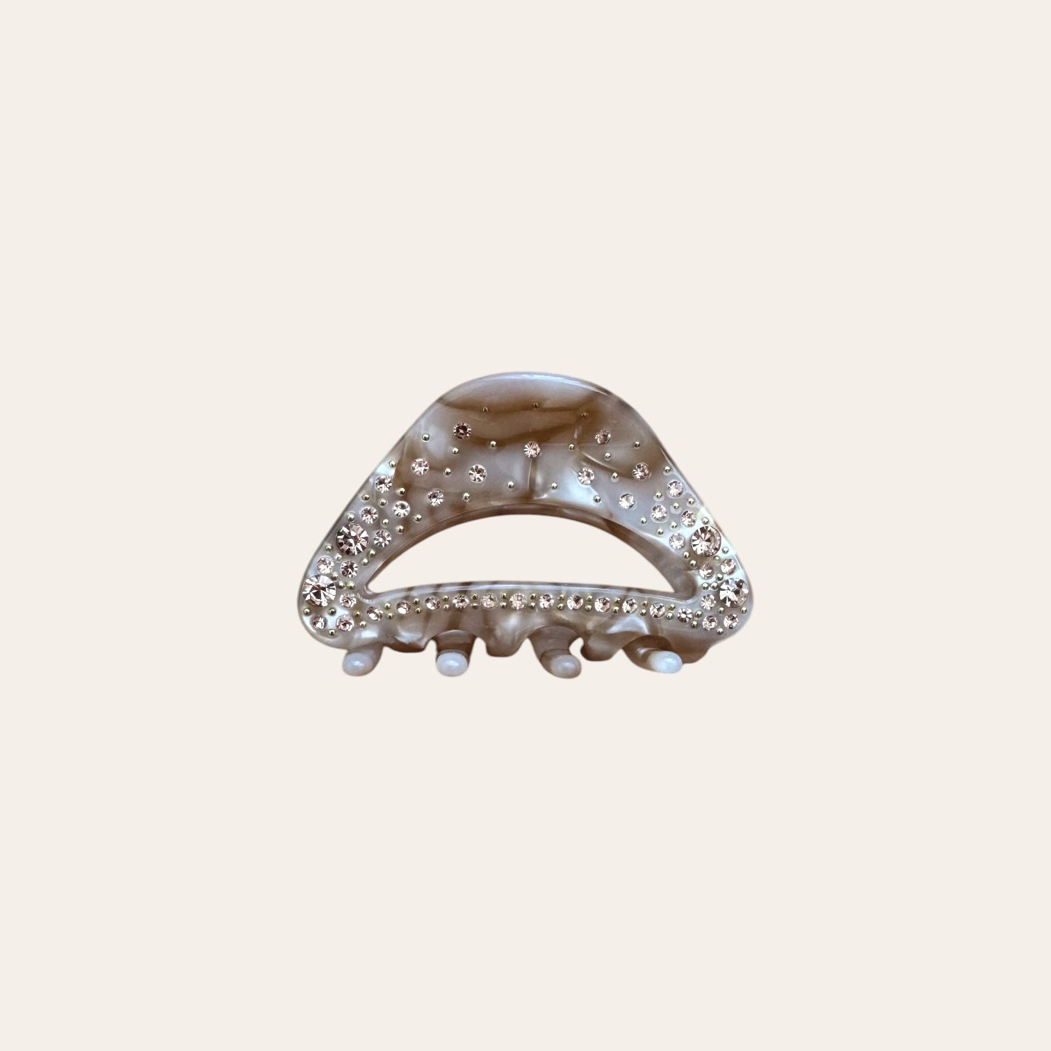 Hair clip - Bisou Glam beige
