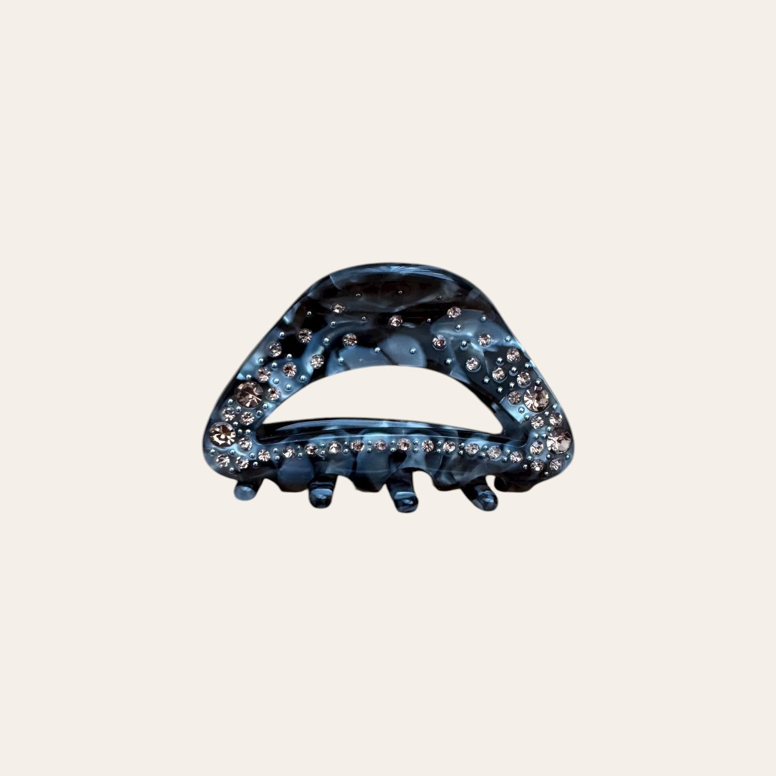 Hair Clip Bisou Glam - dark grey