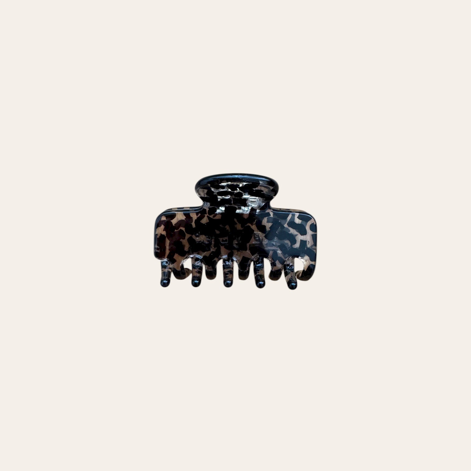 Hair clip Elise - leopard grey