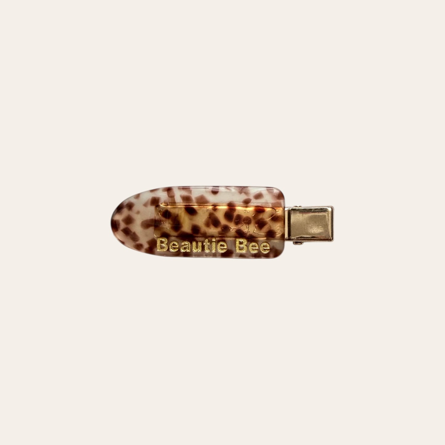 Hair Clip Leopard - Latte