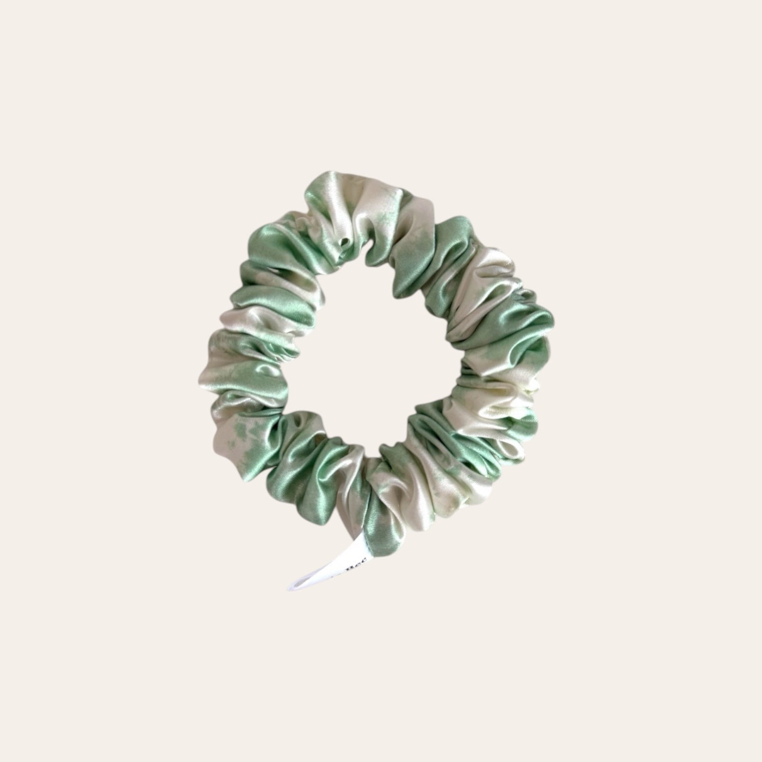 Hodvábna gumička medium - marble green