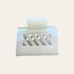 BEE clip crystal line - white pearl