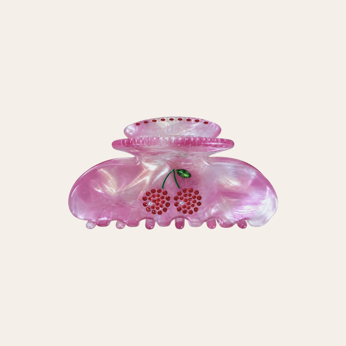 Cherry crystal clip 🍒