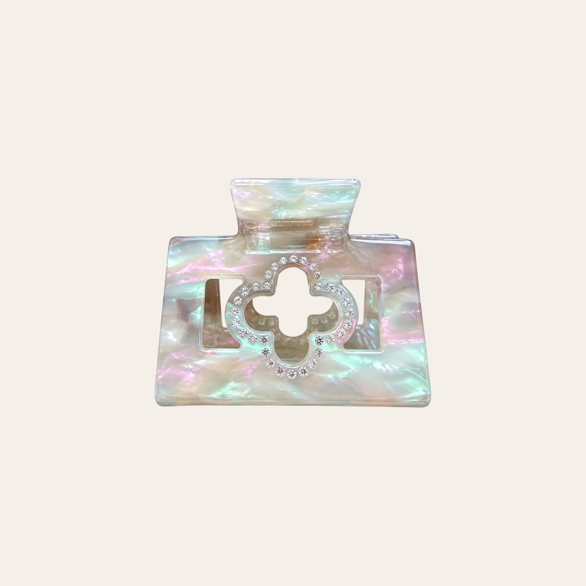 BEE clip Clover - dark pearl