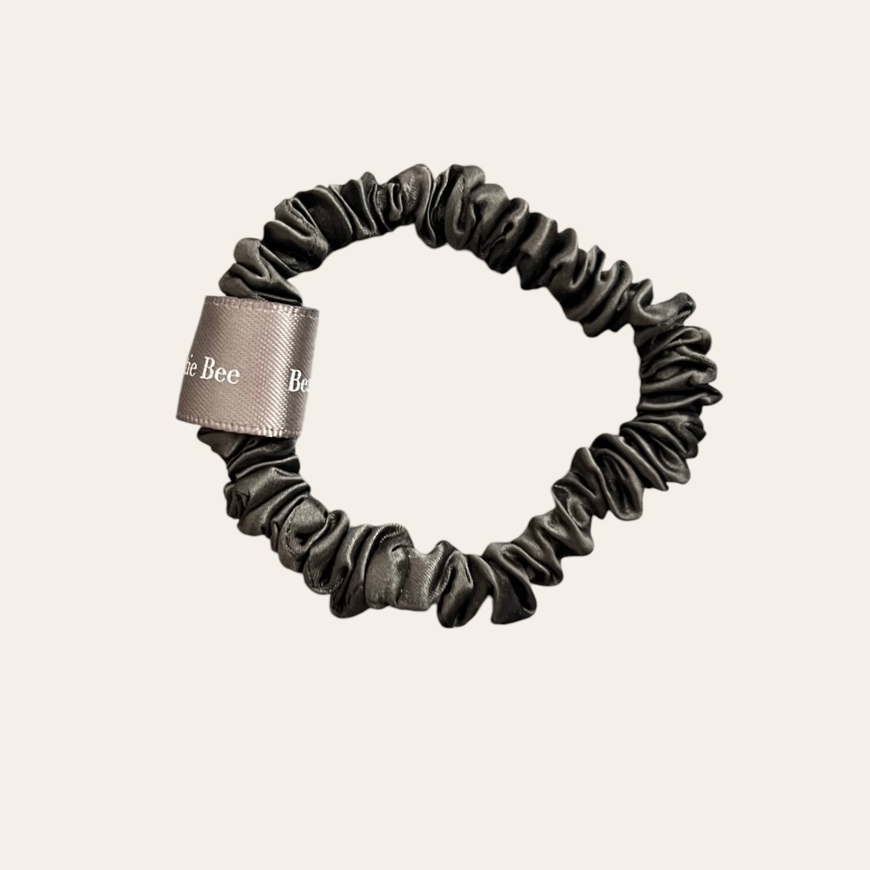 Silk scrunchie 1 pc - Charcoal