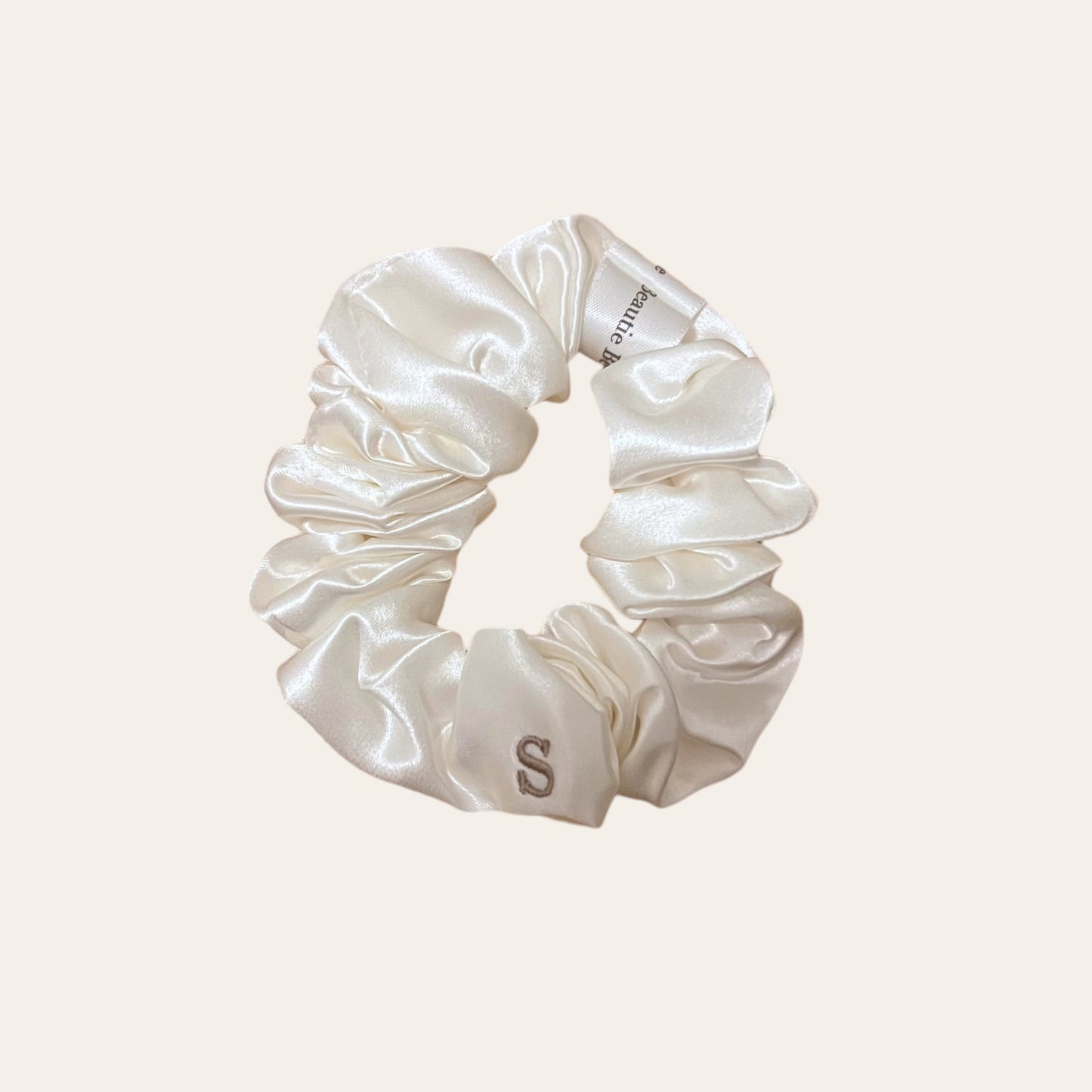 Silk scrunchie - S -