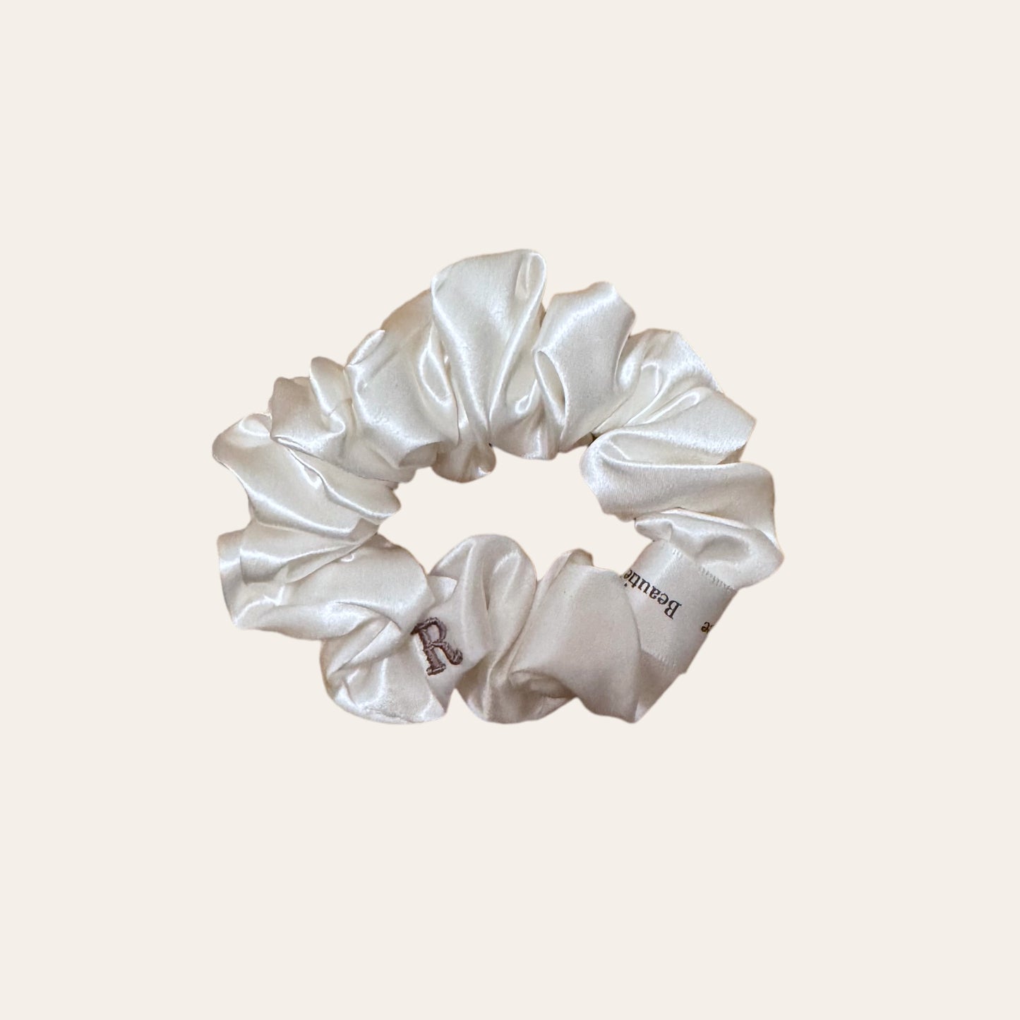 Silk scrunchie - R -