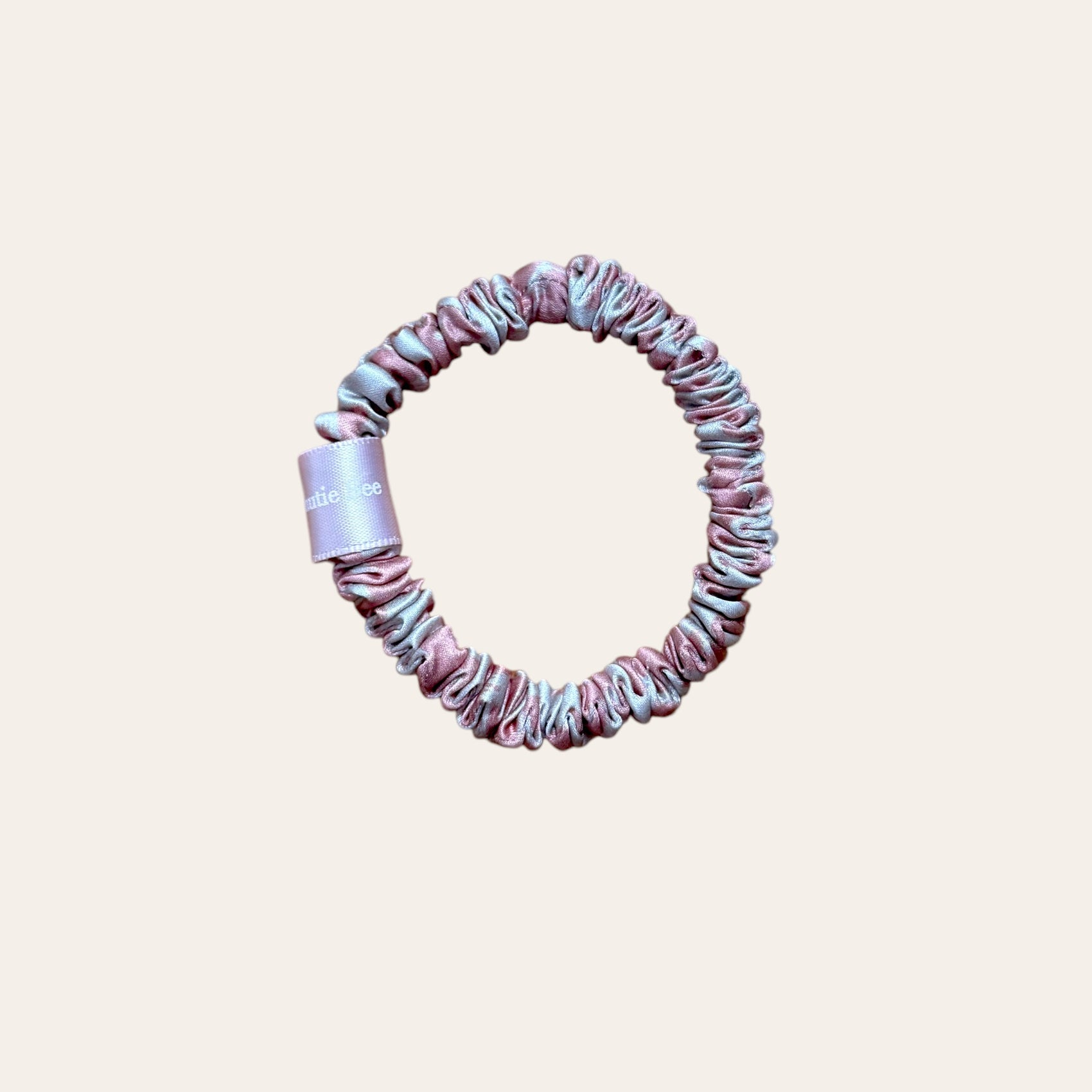 Silk scrunchie classic - Pink Leopard