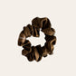 Silk scrunchie 1pc - Dark brown