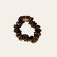 Silk scrunchie 1pc - Dark brown